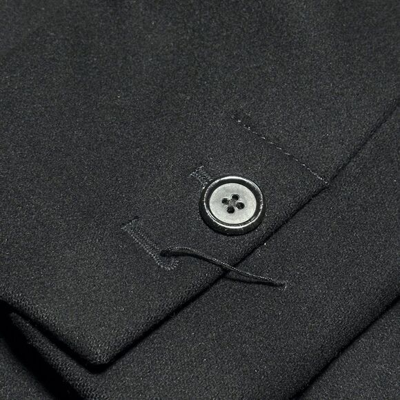 J‎ Crew Double Breasted Wool Blend Insulated Black Coat Women's Size Medium - Picture 5 of 16